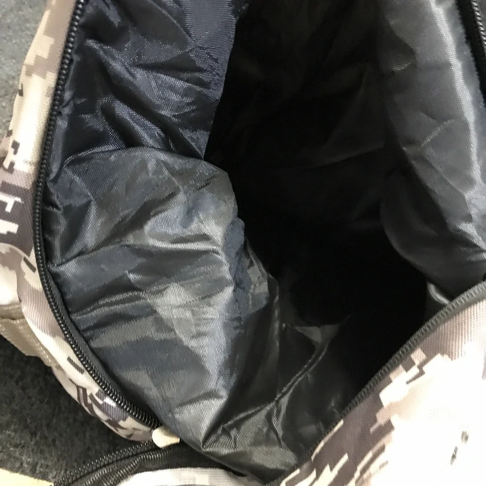 ScarletSkye Medium Size Camp 2 Pocket Digital Camo Duffle Bag w/ Molle Webbing
